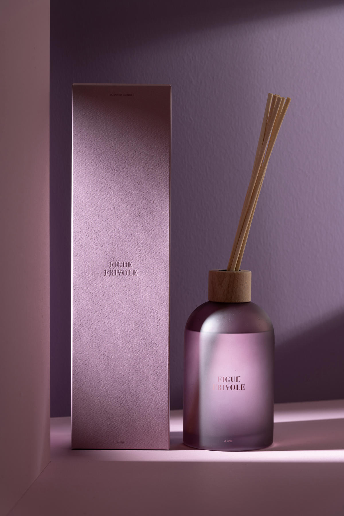 DUFTSPENDER HAUSPARFUM ACCORDS ESSENTIELS - Lila - 550 ml - Lila, Paraffin (9.5/35.5/9.5cm) - J-Line