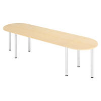 KONFERENZTISCH-SETS Serie-K 80/280/74 cm in Ahornfarben - Ahornfarben, Holzwerkstoff (80/280/74cm) - bümö