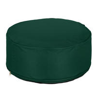 AUFBLASBARER Hocker - Dunkelgrün, Kunststoff/Textil (56/26/56cm) - Relaxdays