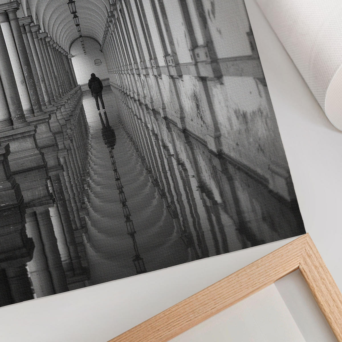 POSTER - 21x29 cm - Visual Echo - Architektonische Symmetrie - Schwarz, Textil (21/29.7/0.1cm) - TULUP