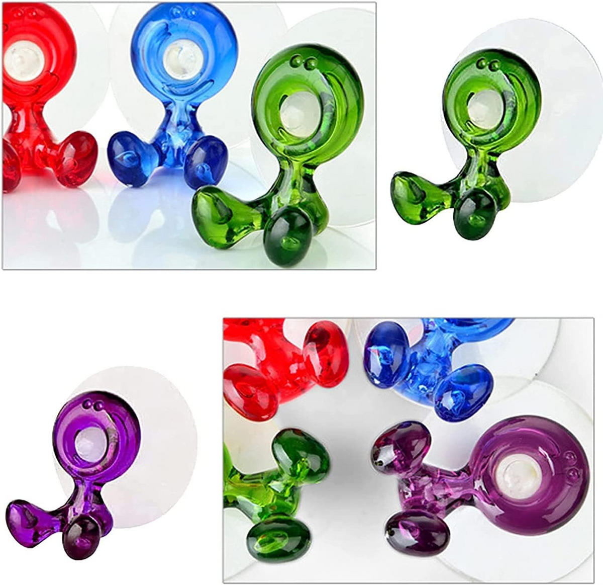 ZAHNBÜRSTENHALTER , Saugnapfhalter für Kinderzahnbürsten - Multicolor, Kunststoff (3.5/5.5/5.5cm) - BELZ