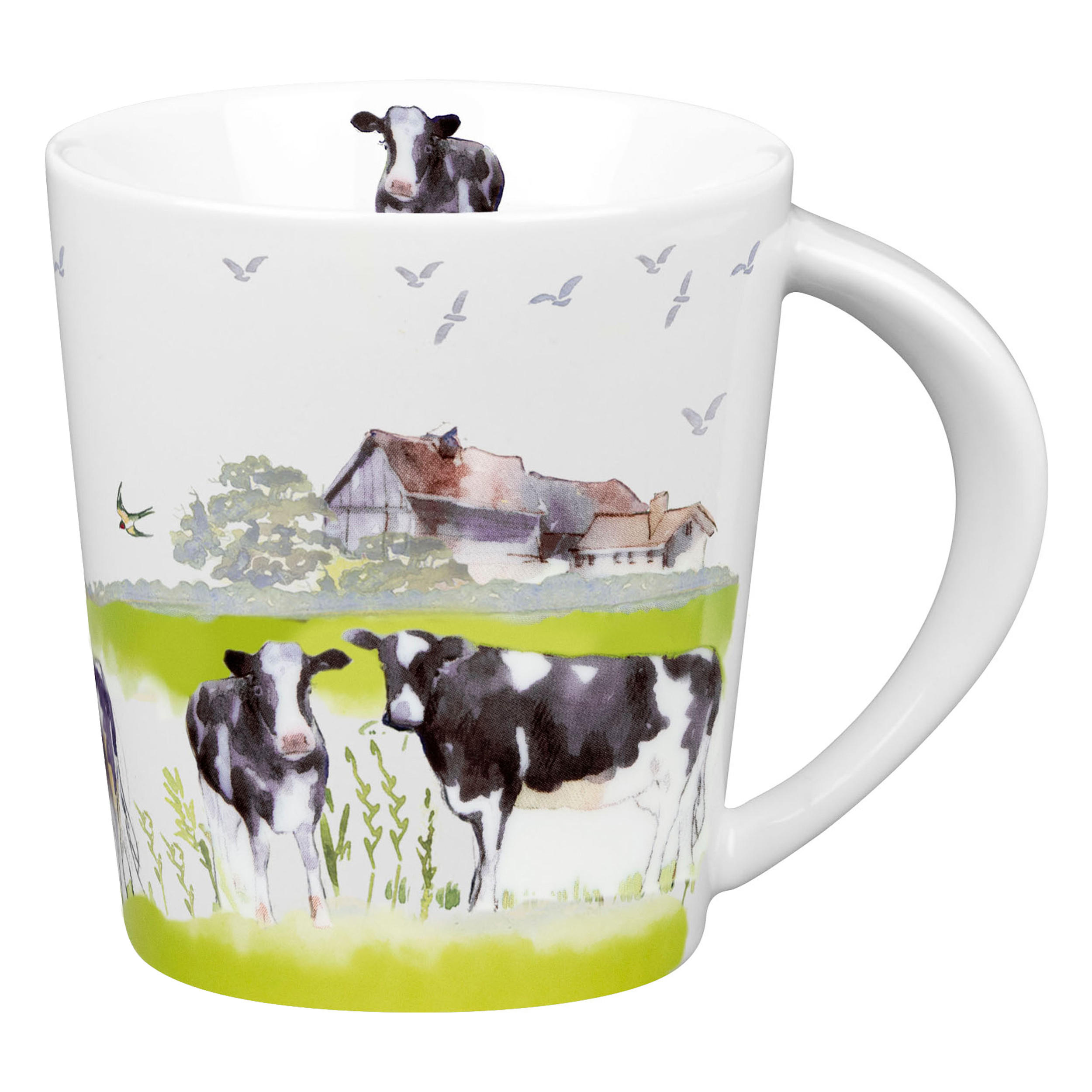 KAFFEEBECHER Farm Animals - Cow - Naturfarben, Keramik (0.38L) - Könitz