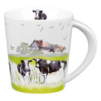 KAFFEEBECHER Farm Animals - Cow - Naturfarben, Keramik (0.38L) - Könitz