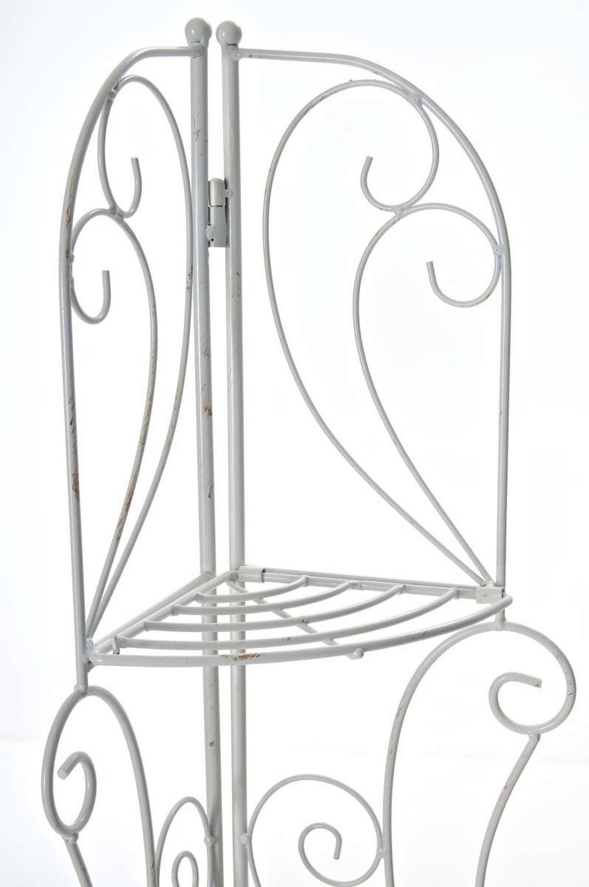 STANDREGAL Irmi antik weiß - Weiß, Metall (40/154/30cm) - TPFGarden