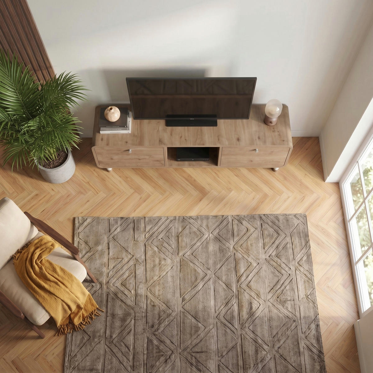 TV-LOWBOARD Doro Eiche natur 150/34/41 cm - Naturfarben, Holzwerkstoff/Kunststoff (150/41/34cm) - Decortie