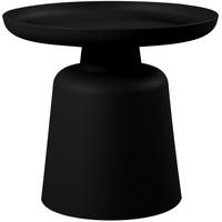 BEISTELLTISCH rund 49 cm Kunststoff Schwarz - Schwarz, Kunststoff (49/49/45cm) - CLP