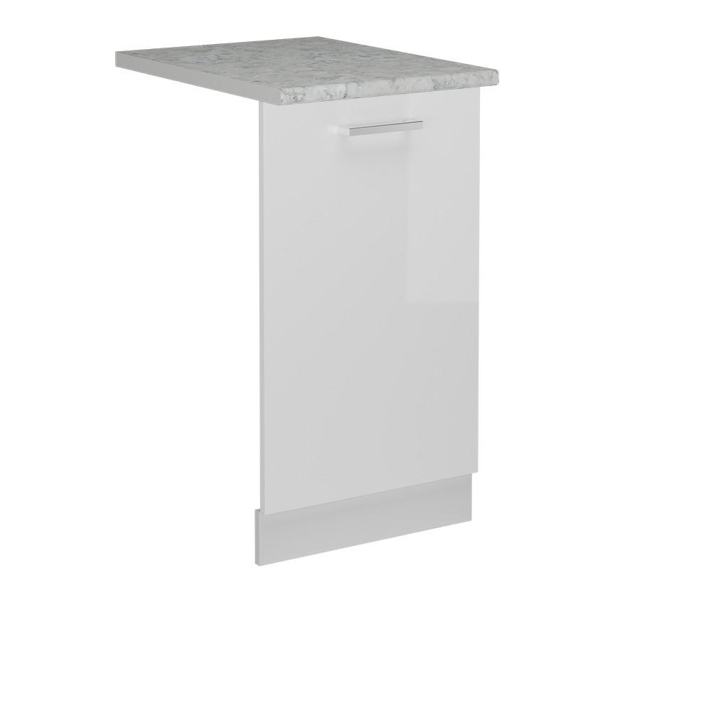 Vicco Frontblende Weiß Hochglanz, Weiß 45x81.8x60 cm