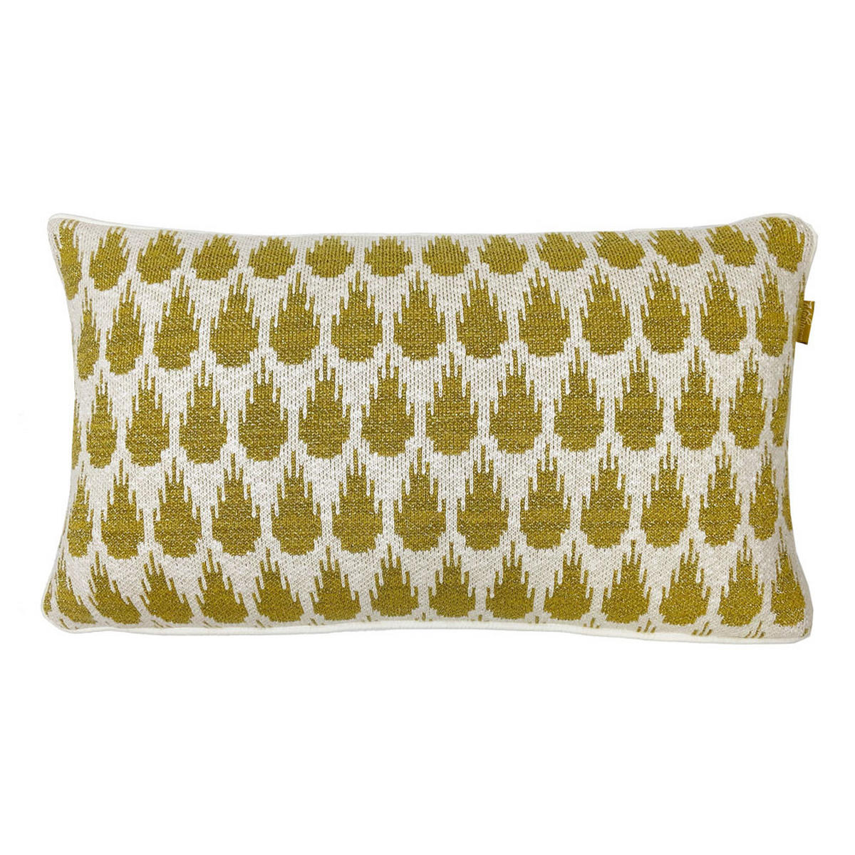 DEKOKISSEN Botanisch Mini gestrickt Lurex Gold 35x60 - Goldfarben, Textil (60/35/12cm) - Malagoon