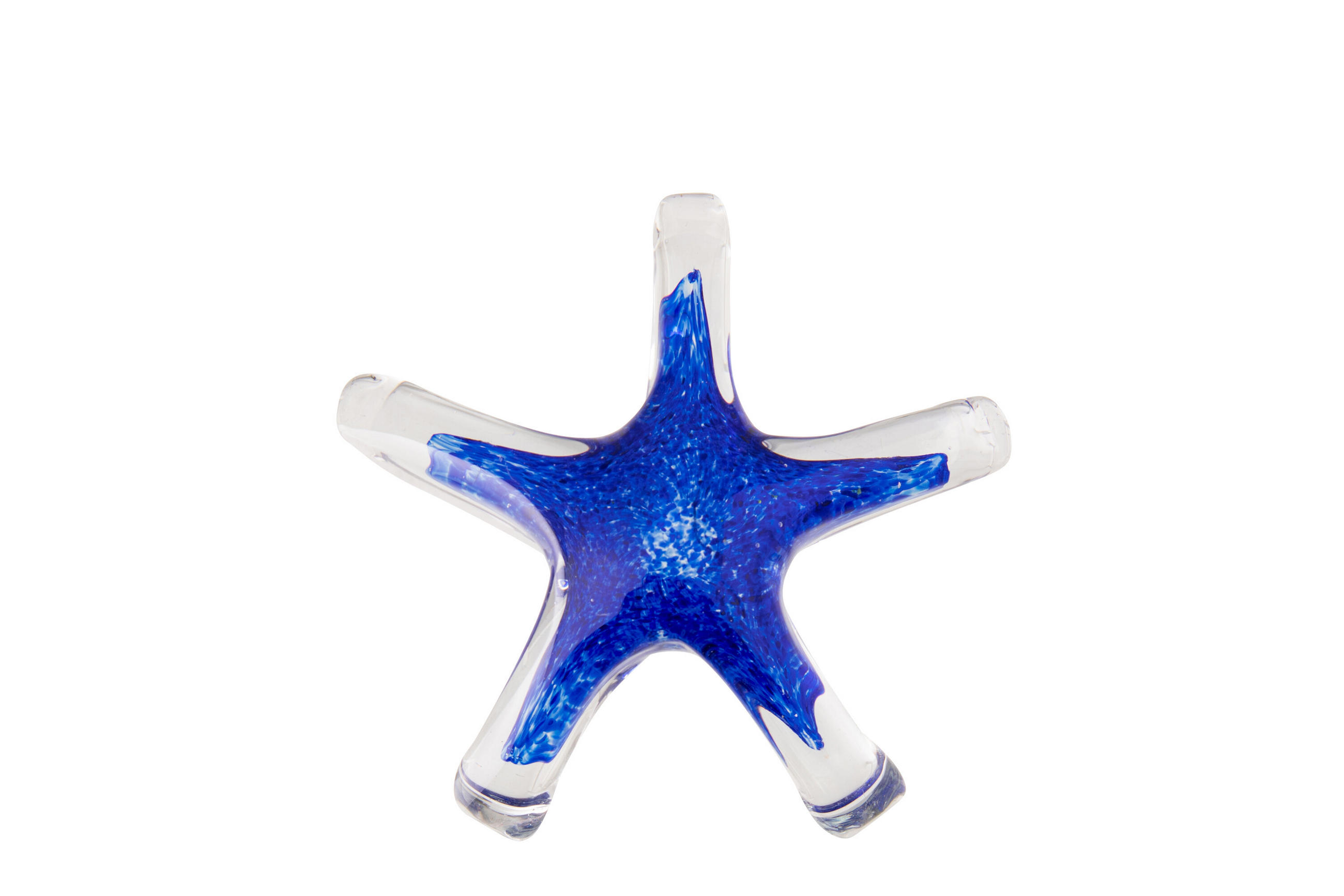 BRIEFBESCHWERER SEASTAR - Blau, Glas (18/5.4/18cm) - J-Line