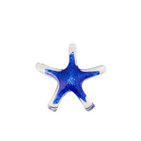 BRIEFBESCHWERER SEASTAR - Blau, Glas (18/5.4/18cm) - J-Line