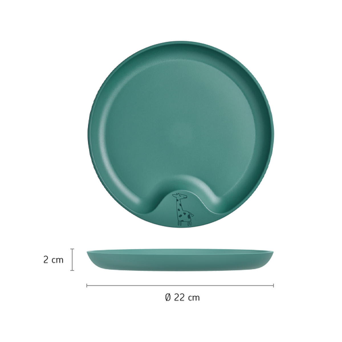 KINDERTELLER Mio Sailors Bay ø 22 cm - Hellblau, Kunststoff (22/2/22cm) - Mepal