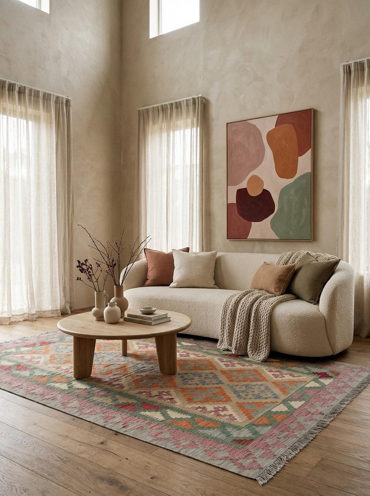 HANDWEBTEPPICH Kelim Gashgai Beige 249/175 cm Schurwolle - Beige, Textil (175/249cm) - Looma