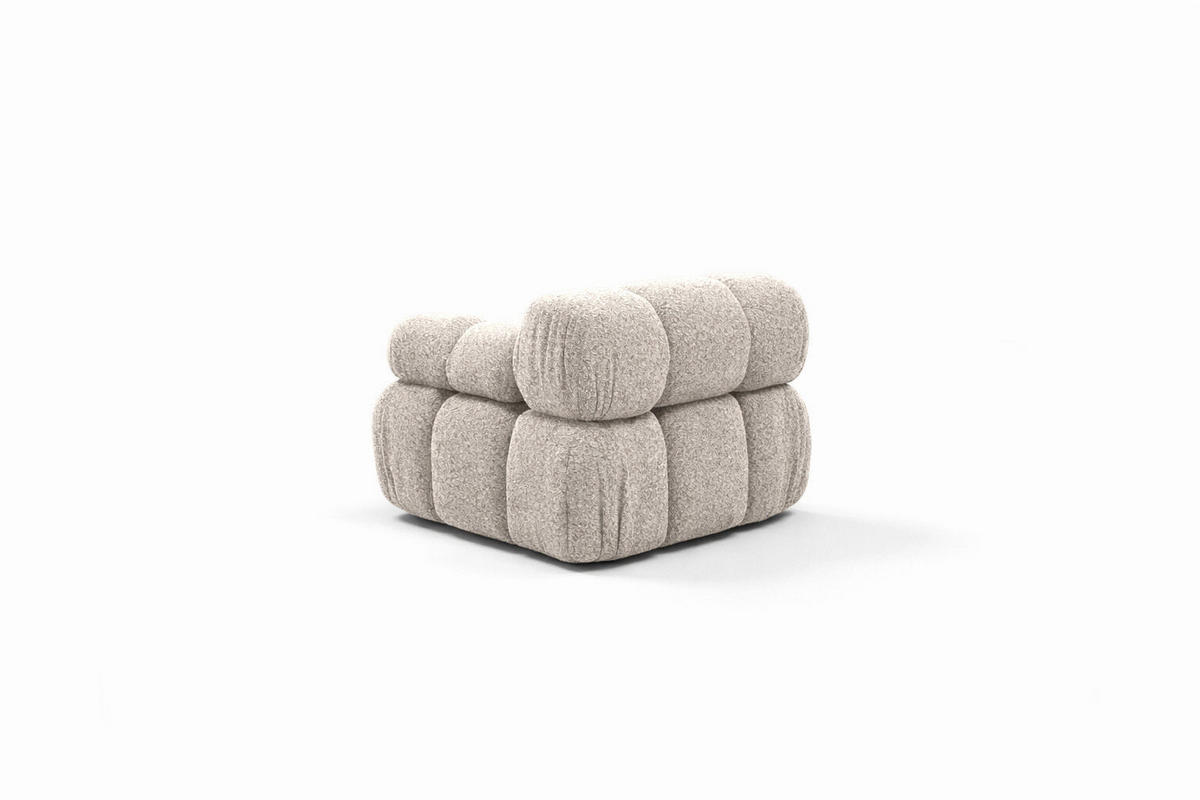 MODUL Seitlich, Für Modulares System, Stoff Abriamo, Beige, Rechts, Selia - Beige, Holz (95/70/95cm) - Kaiser Möbel