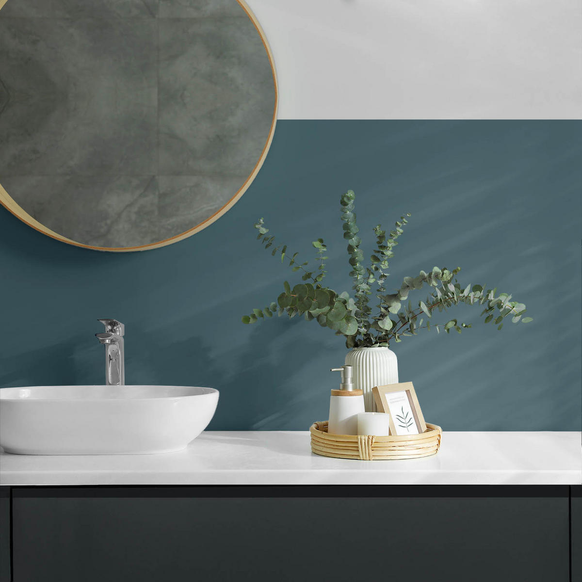 WANDPANEEL 120x60 cm selbstklebend Pellaro - Jadegrün, Kunststoff (60/1.6/120cm) - Wallfluent