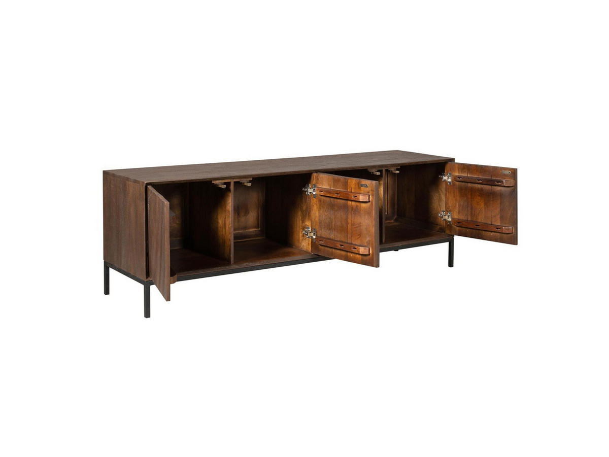LOWBOARD Dimora Mangoholz 165 cm / 45 cm Braun - Braun, Holz (165/55/45cm) - Villa Möbel