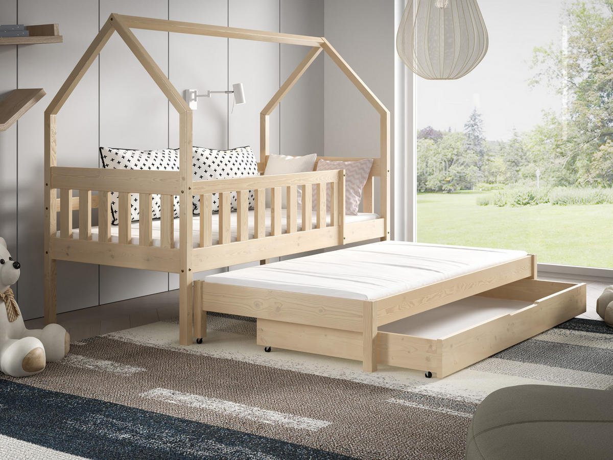 KINDERBETT BAMBINA 80x160 cm Kieferfarben - Kieferfarben, Holz (80/160cm) - MASSENO