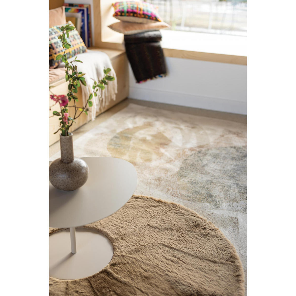 TEPPICH Eddy camelfarben 70 x 140 cm - Hellbraun, Textil (70/140cm) - Vivaraise