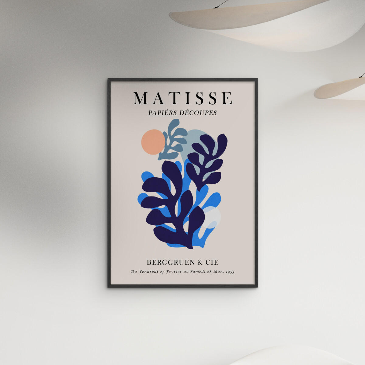 POSTER mit Rahmen Vitor Costa - Matisse floral Poster 5 - Multicolor/Schwarz, Holz/Papier (30/40cm) - Poster&Frame