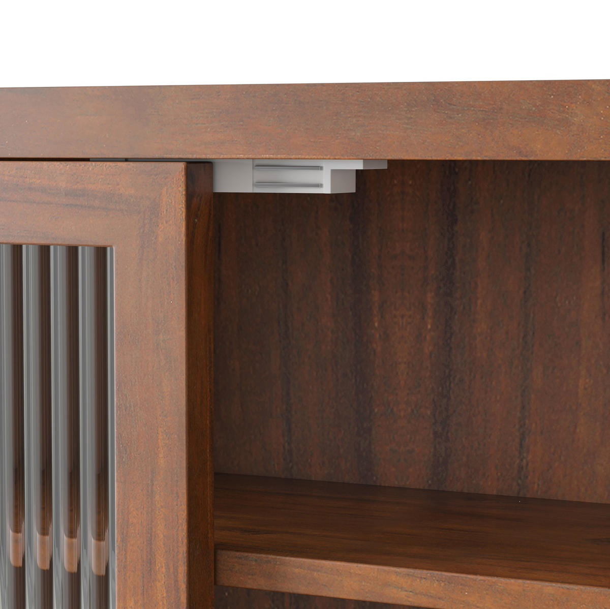KÜCHENOBERSCHRANK 63/18/60 cm mit Glasfront und 2 Türen in Braun - Braun, Holzwerkstoff (63/60/18cm) - BEAOK