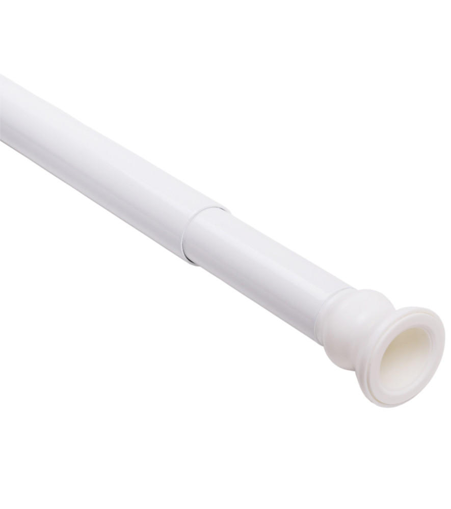 DUSCHVORHANGSTANGE Weiß 120-220cm - Weiß, Metall (230cm) - Sanilo