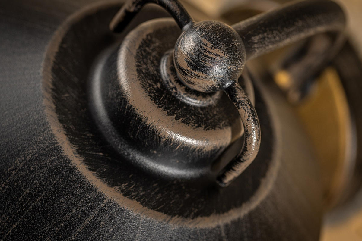 AUSSENWANDLEUCHTEE Schwarz & Bronze mit Glasschirm E27 - Schwarz, Metall (22.5/20/22.5cm) - CGC Europe