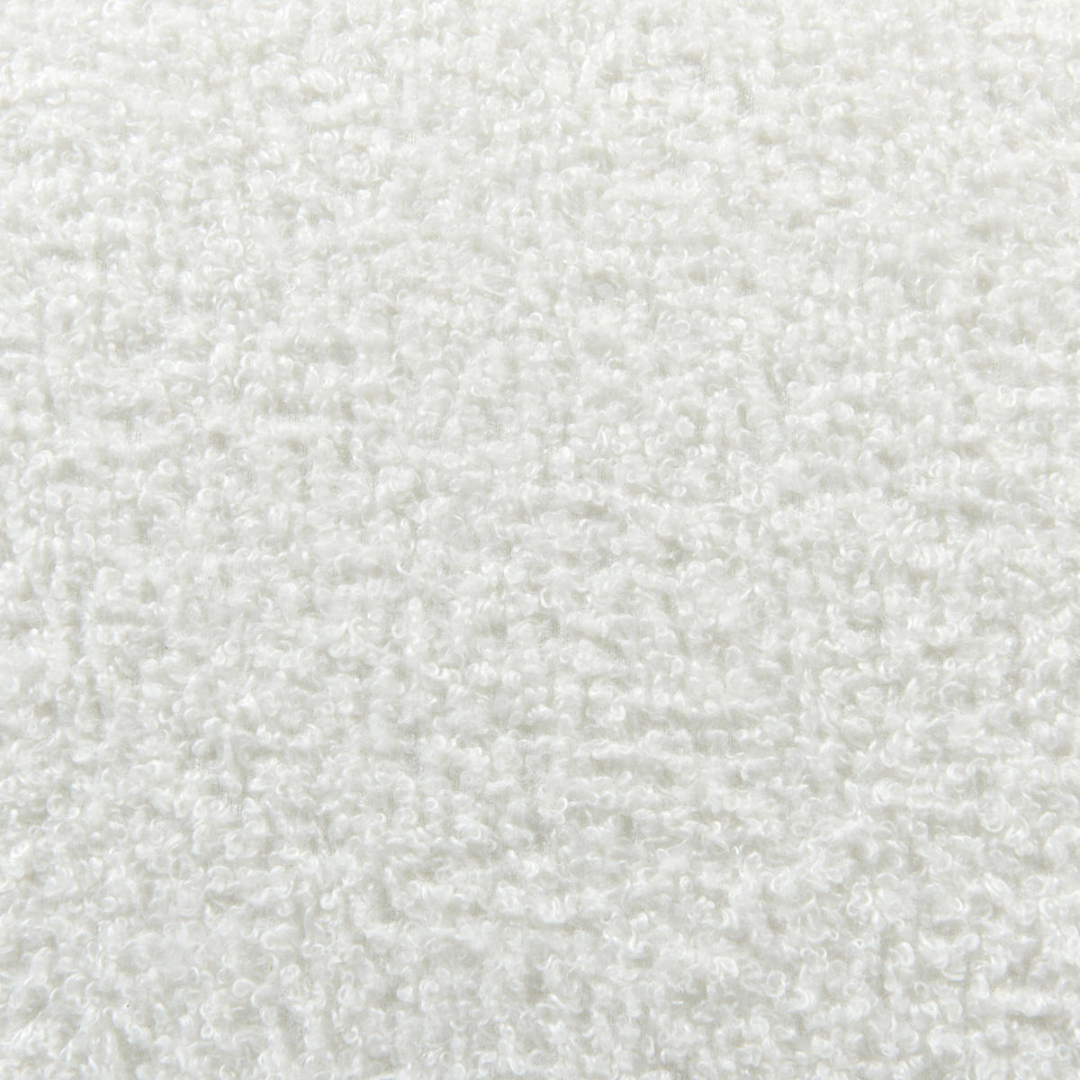 BOUCLÉ-DREHSESSEL Weiß Davik - Weiß, Holz/Textil (62/67/63cm) - Beliani
