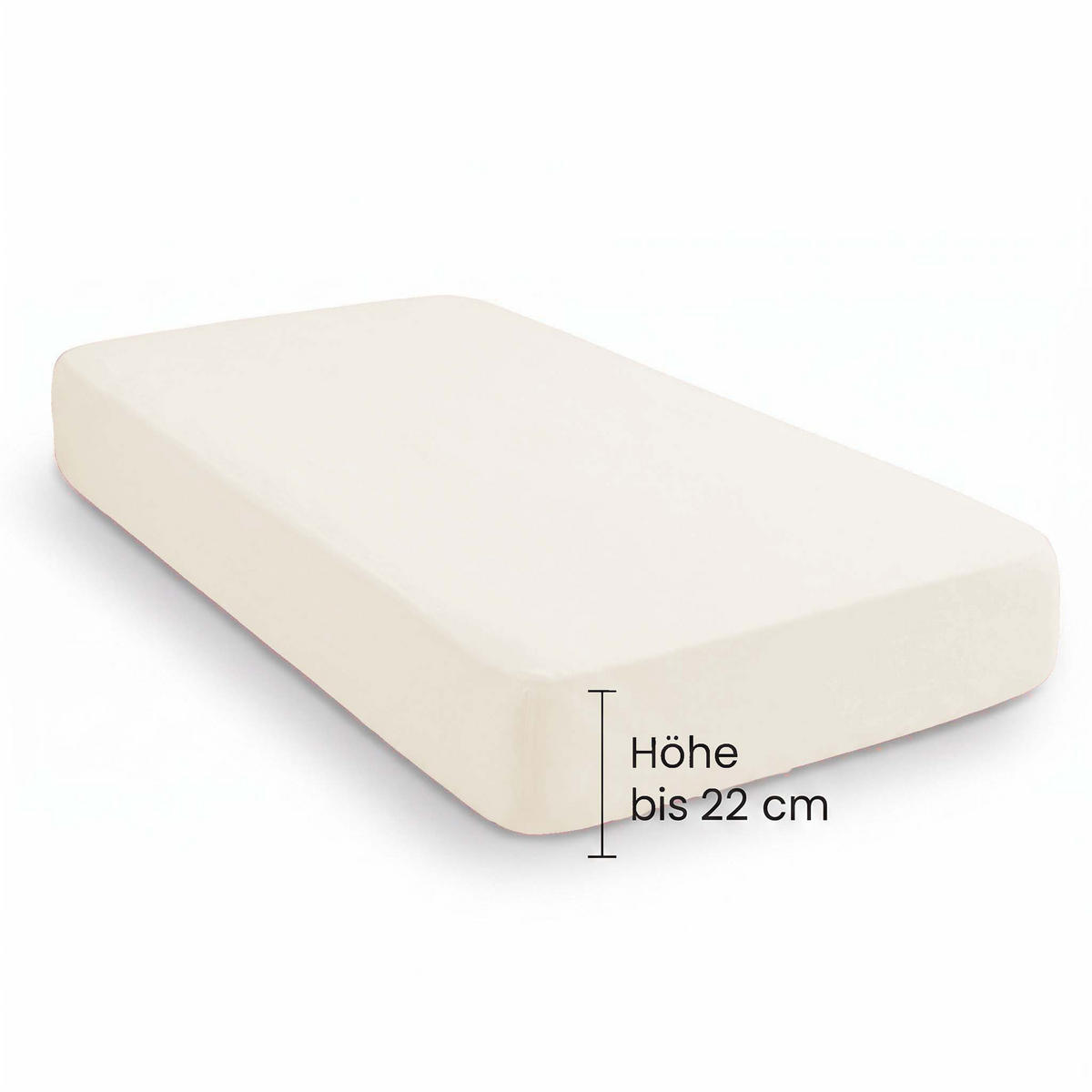 SPANNBETTTUCH Premium Biber natur, 90x190 cm - 100x200 cm - Naturfarben, Textil (100/200cm) - biberna