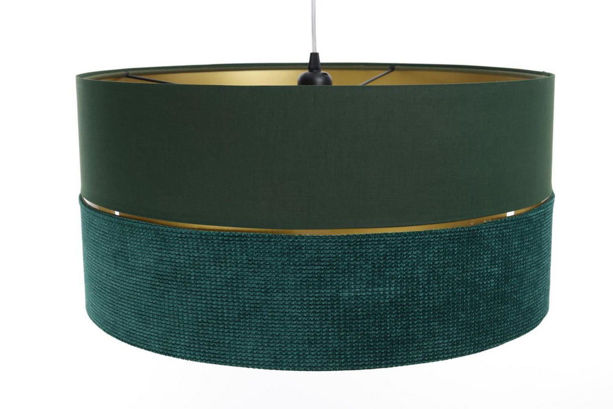 HÄNGELEUCHTE Grün 50/25 cm - Goldfarben/Grün, Kunststoff (50/0.8/25cm) - ONZENO