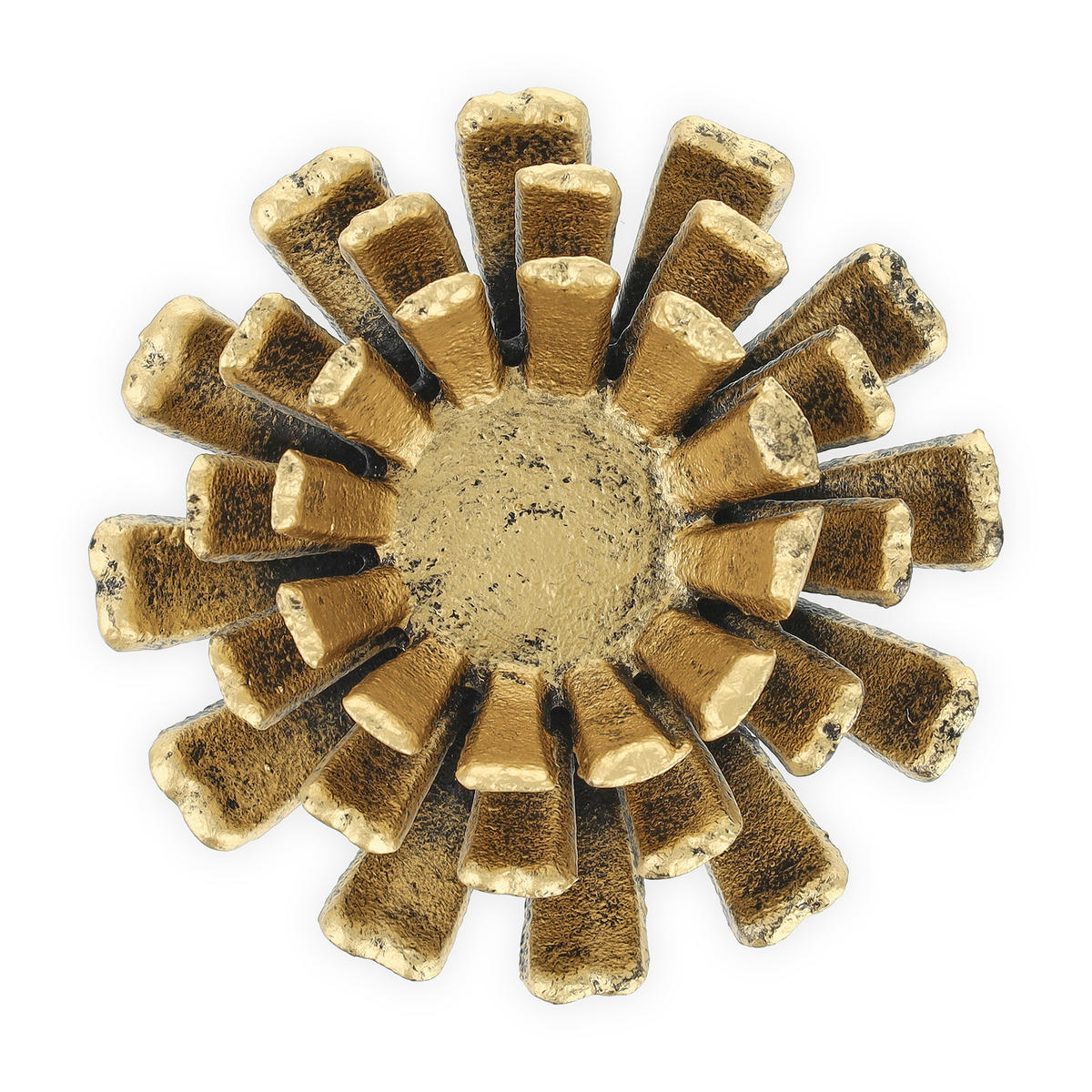 2xTEELICHTHALTER - Goldfarben, Metall (6cm) - Relaxdays