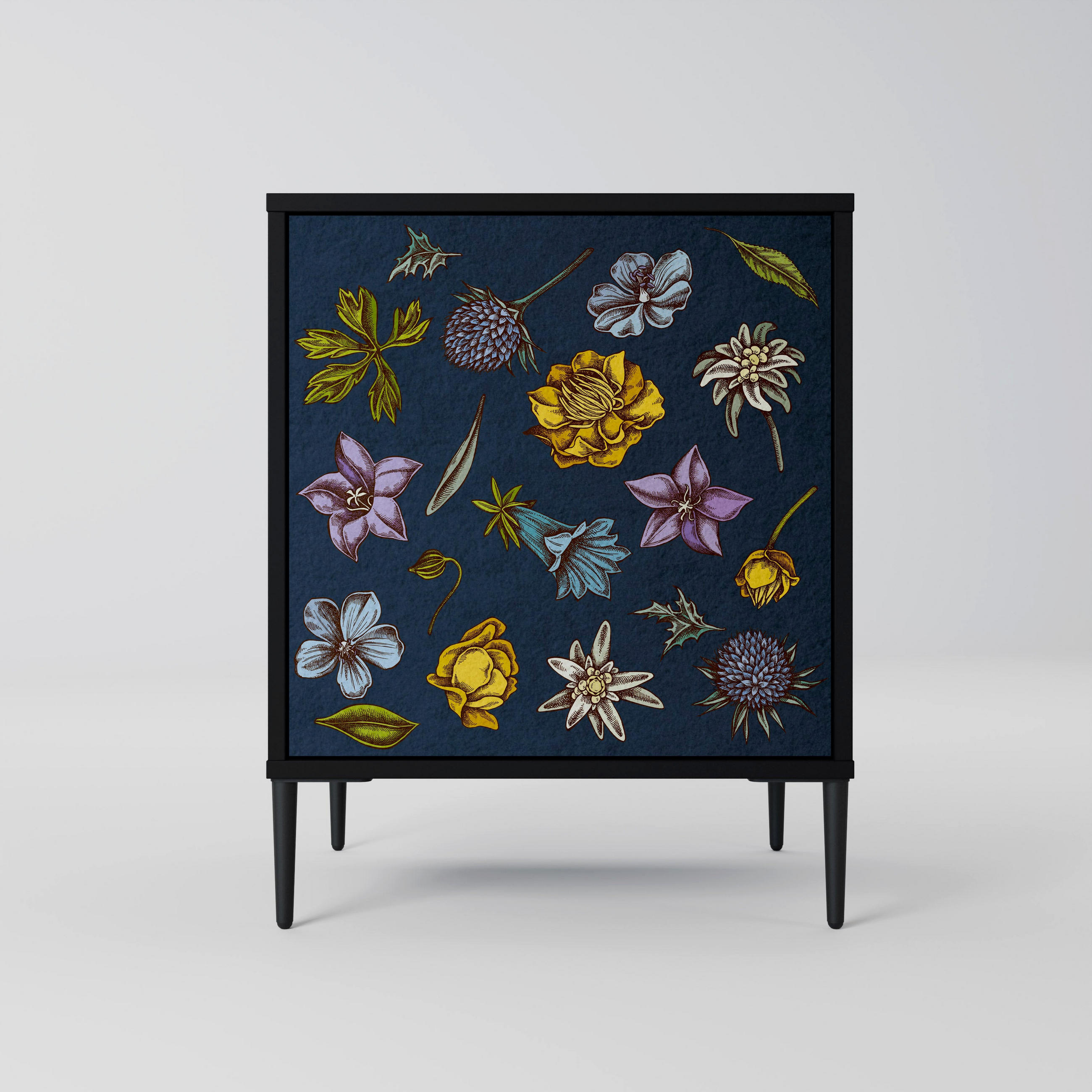 SpaceRebels Sideboard Schwarz 57.5x72.5x42 cm