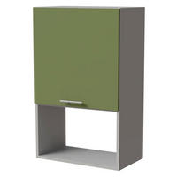MIKROWELLENUMBAUSCHRANK Brerra W4MK/60 Grau / RAL 6025 farngrün Matt 60 /32,5 / 96cm - Grau/Grün, Holz/Holzwerkstoff (60/96/32.5cm) - Feldmann-Wohnen
