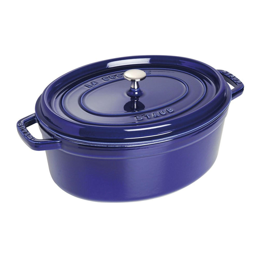 TOPF Marineblau 37.5/25/16.7 cm 405102890 - Dunkelblau, Metall (31cm) - Staub