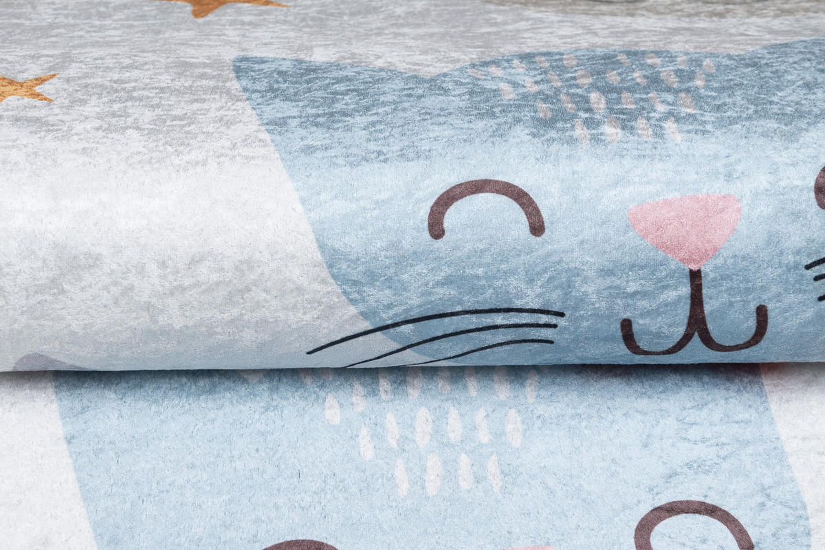 TEPPICH EMMA Grau 140/200 cm - Grau, Kunststoff (140/200cm) - Tapiso