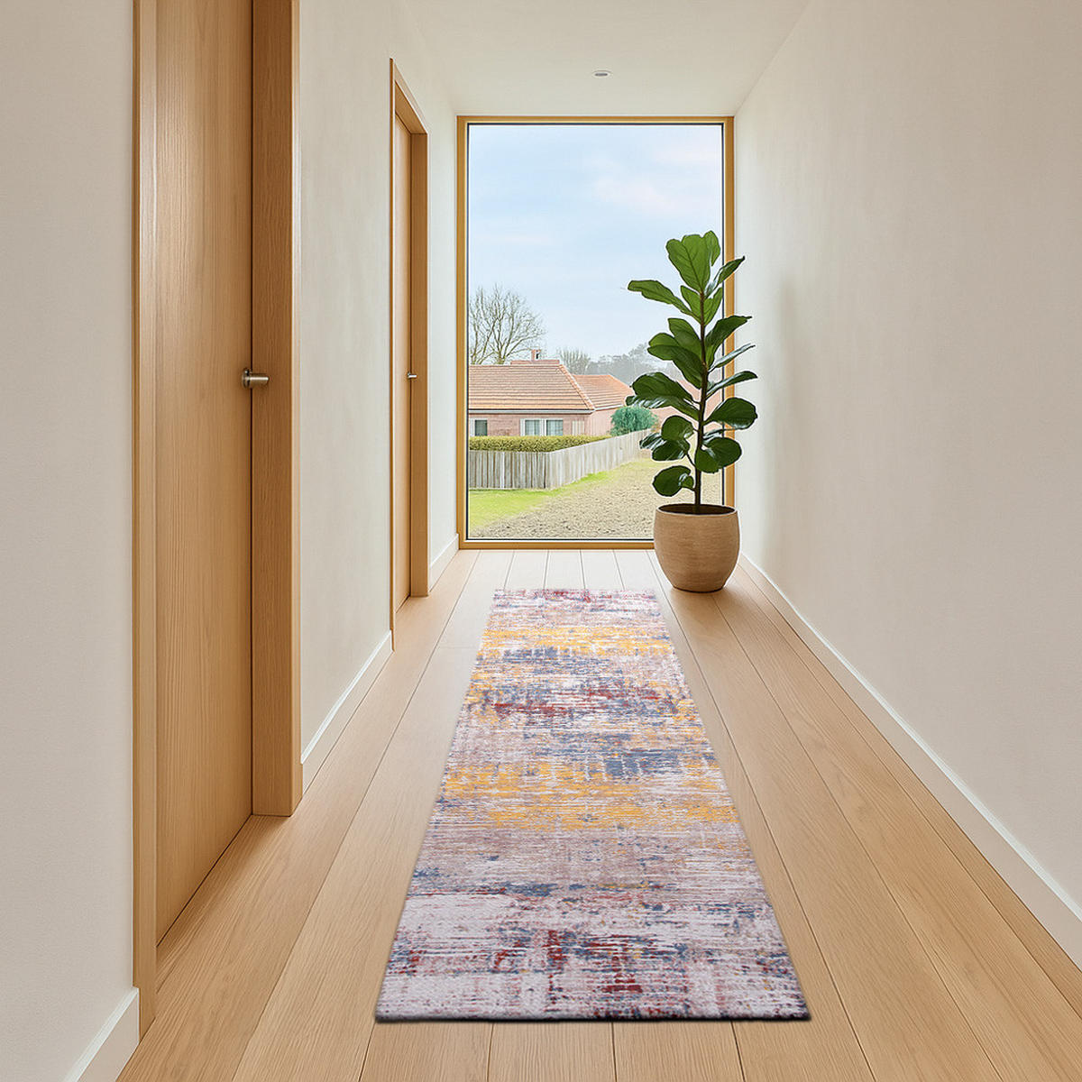 TEPPICH Montauk Multi Atlantic Streaks 80/250 cm - Multicolor, Kunststoff/Textil (80/250cm) - Louis De Poortere