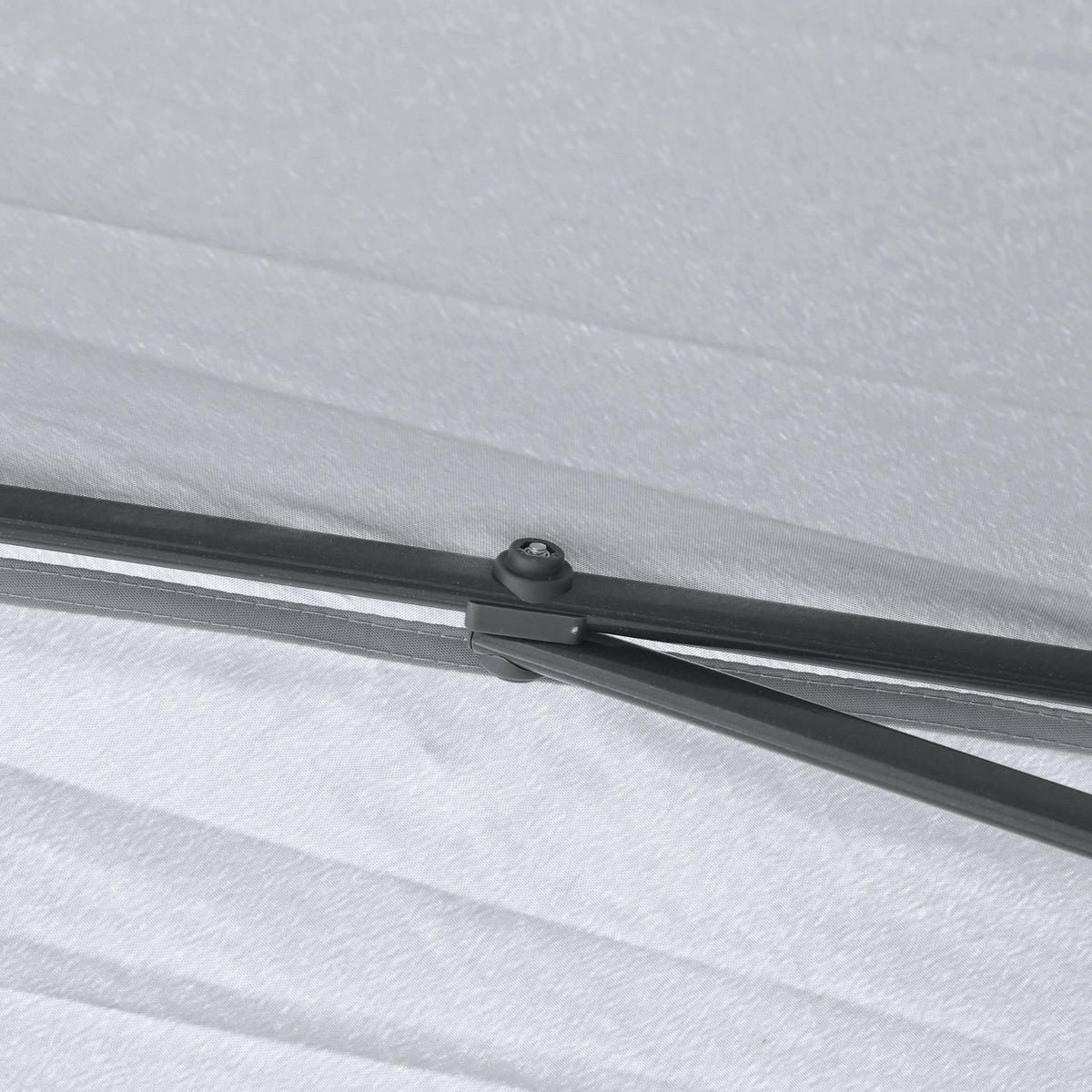 PAVILLON 3x3 m faltbar Moskitonetz grau - Grau, Textil (330/288/330cm) - LEBENLANG