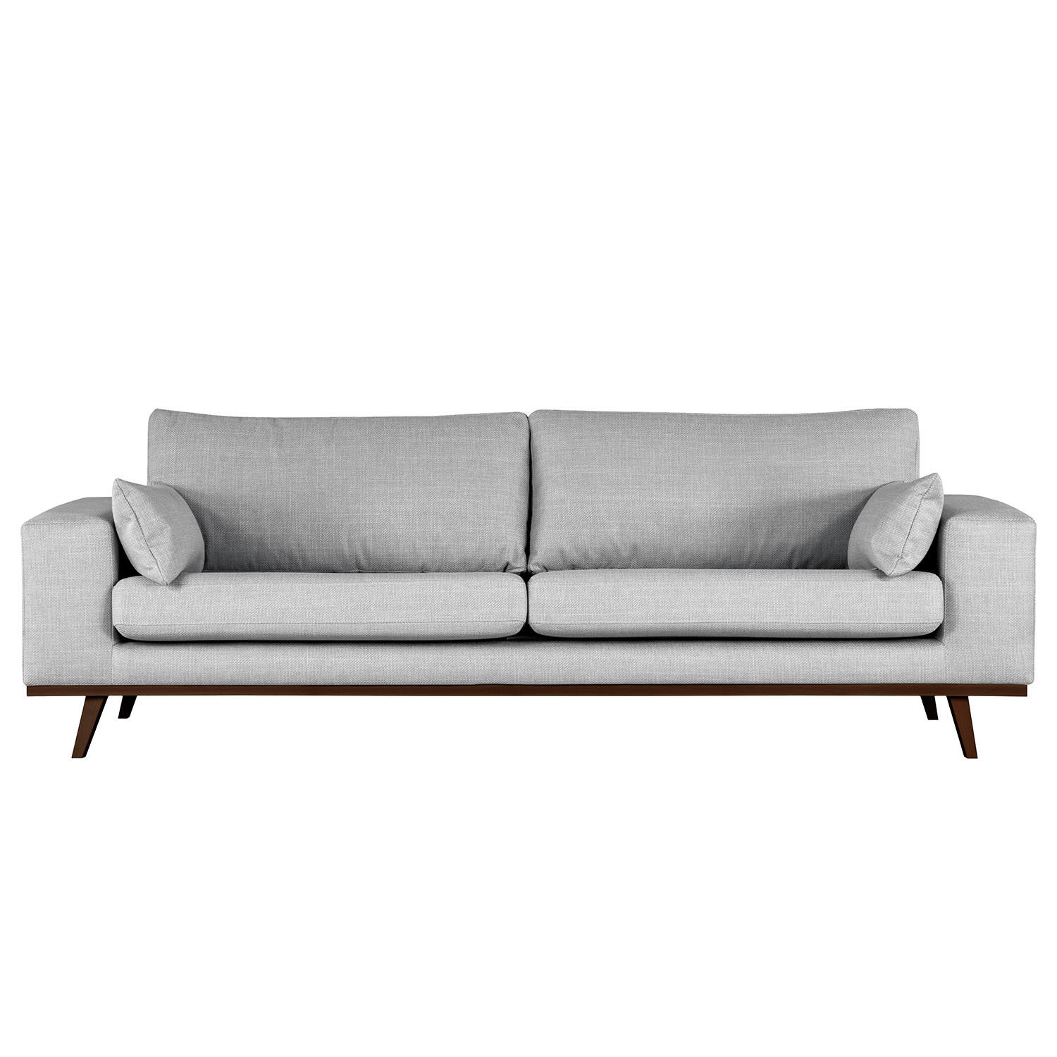 3-SITZER SOFA - Buchefarben/Hellblau, Textil (237/81/88cm) - home24