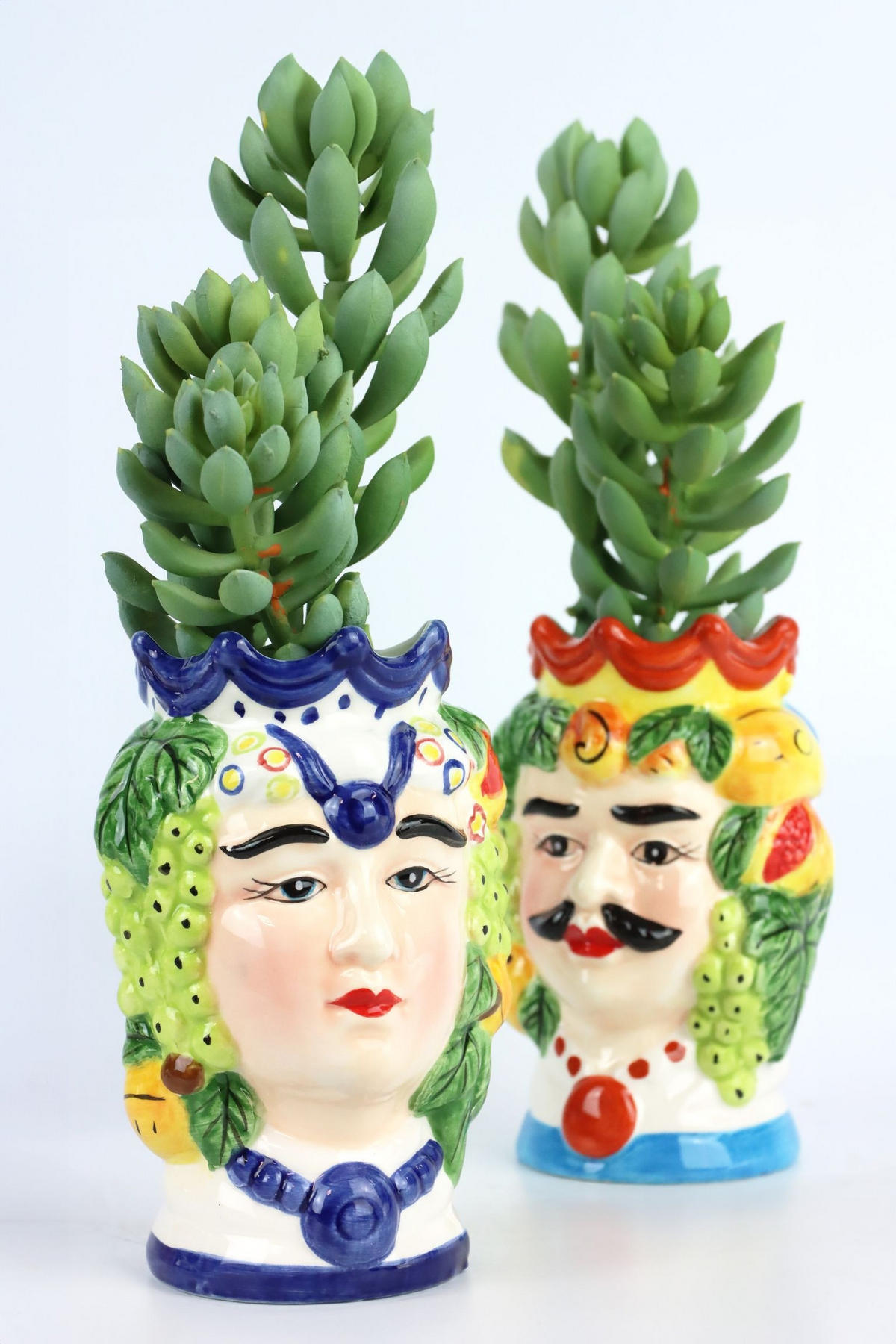 ÜBERTÖPFE Siziliana 2-tlg. - Multicolor, Keramik (8.5/13/7cm) - FURNARO