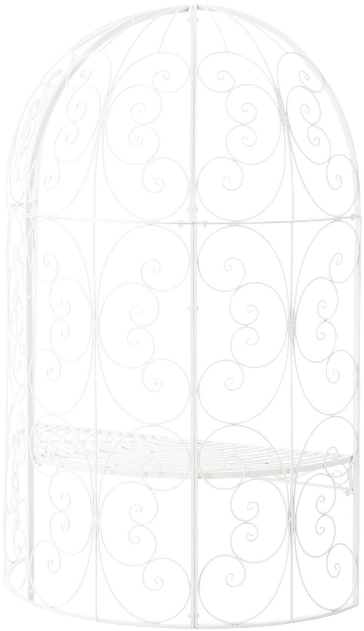 PAVILLON 120/58/178 cm Metall Weiß - Weiß, Metall (120/178/58cm) - CLP