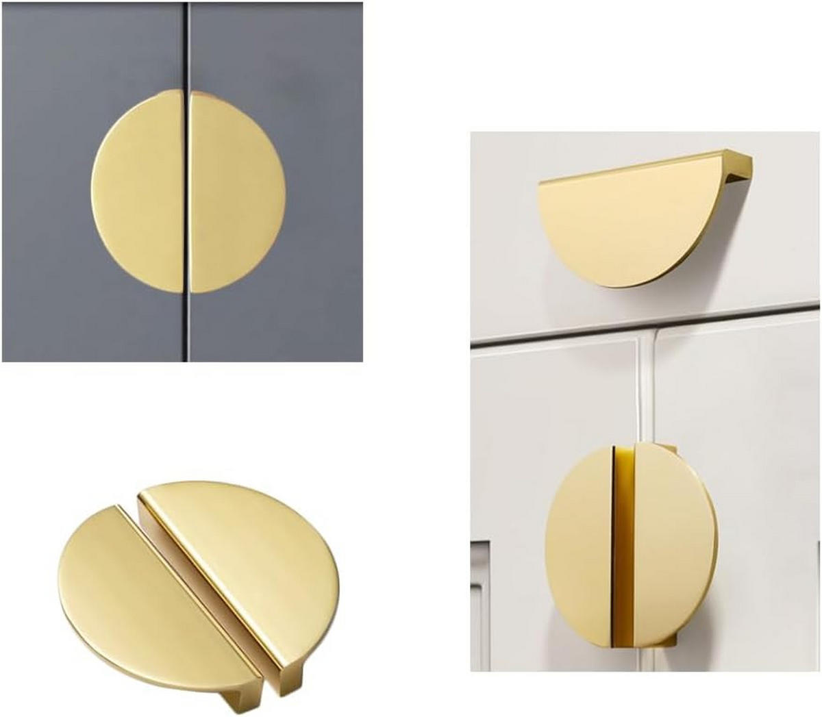 MÖBELGRIFF Gold Gebürstet 4er-Set - Goldfarben, Metall (0.37/2/0.8cm)
