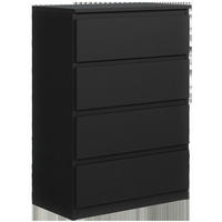 KOMMODE Schwarz 70/102/39 - Schwarz, Holzwerkstoff (70/102/39cm) - RAUMHIRSCH FURNITURE