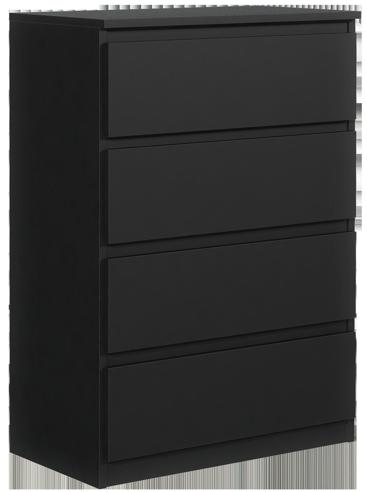 KOMMODE Schwarz 70/102/39 - Schwarz, Holzwerkstoff (70/102/39cm) - RAUMHIRSCH FURNITURE