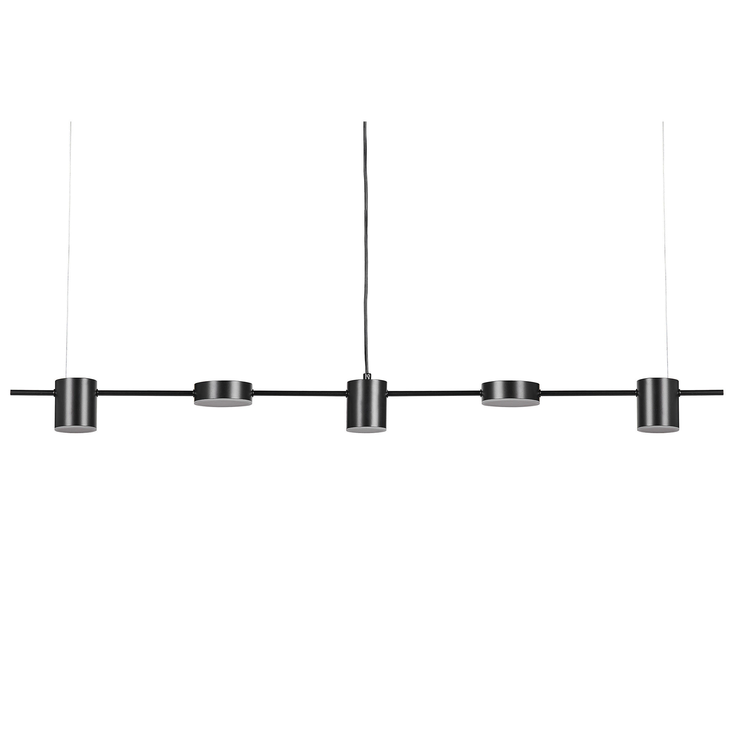 HÄNGELEUCHTE Sestra 10/120/120 cm - Schwarz, Metall (10/120/120cm) - Beliani