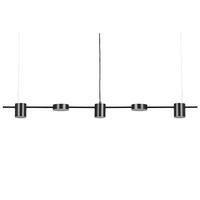 HÄNGELEUCHTE Sestra 10/120/120 cm - Schwarz, Metall (10/120/120cm) - Beliani