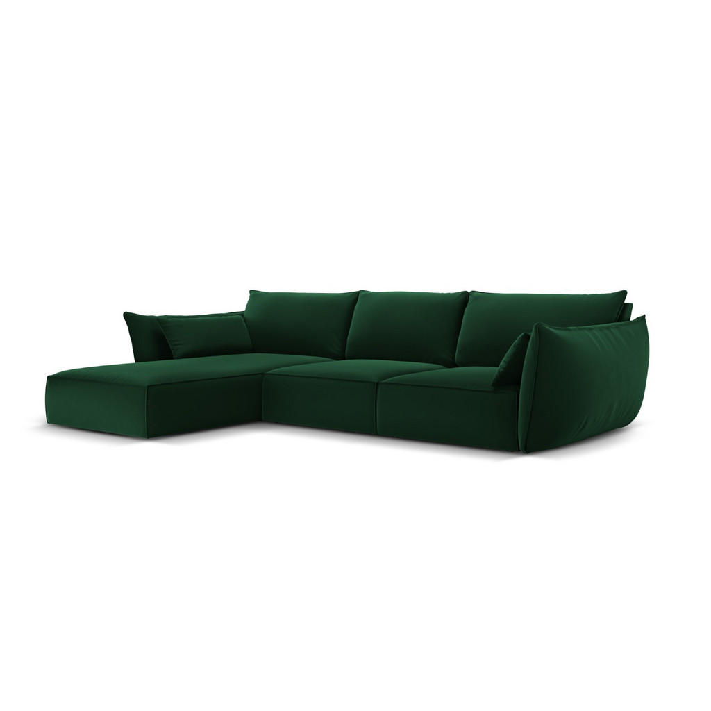 Thumbnail - Micadoni Ecksofa, Dunkelgrün, Textil, 4-Sitzer, L-Form, 308x171 cm, Hergestellt in Europa, Oeko-Tex®, Wohnzimmer, Sofas ...