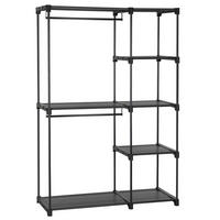 KLEIDERSCHRANK Deky - Schwarz, Textil (43/165/112cm) - SONGMICS