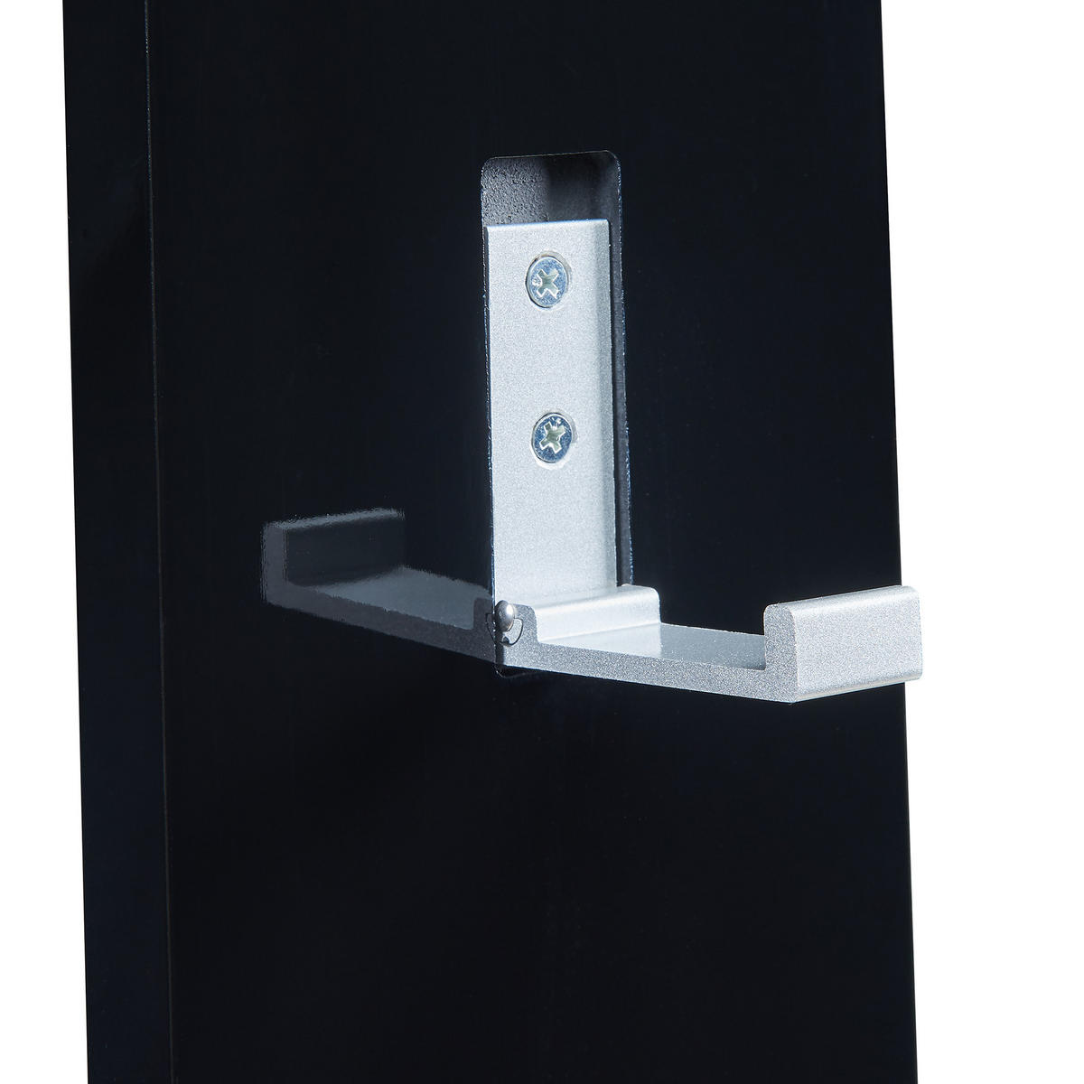 HAKENLEISTE Hansnes - Schwarz, Holzwerkstoff/Metall (15/165/3cm) - [en.casa]