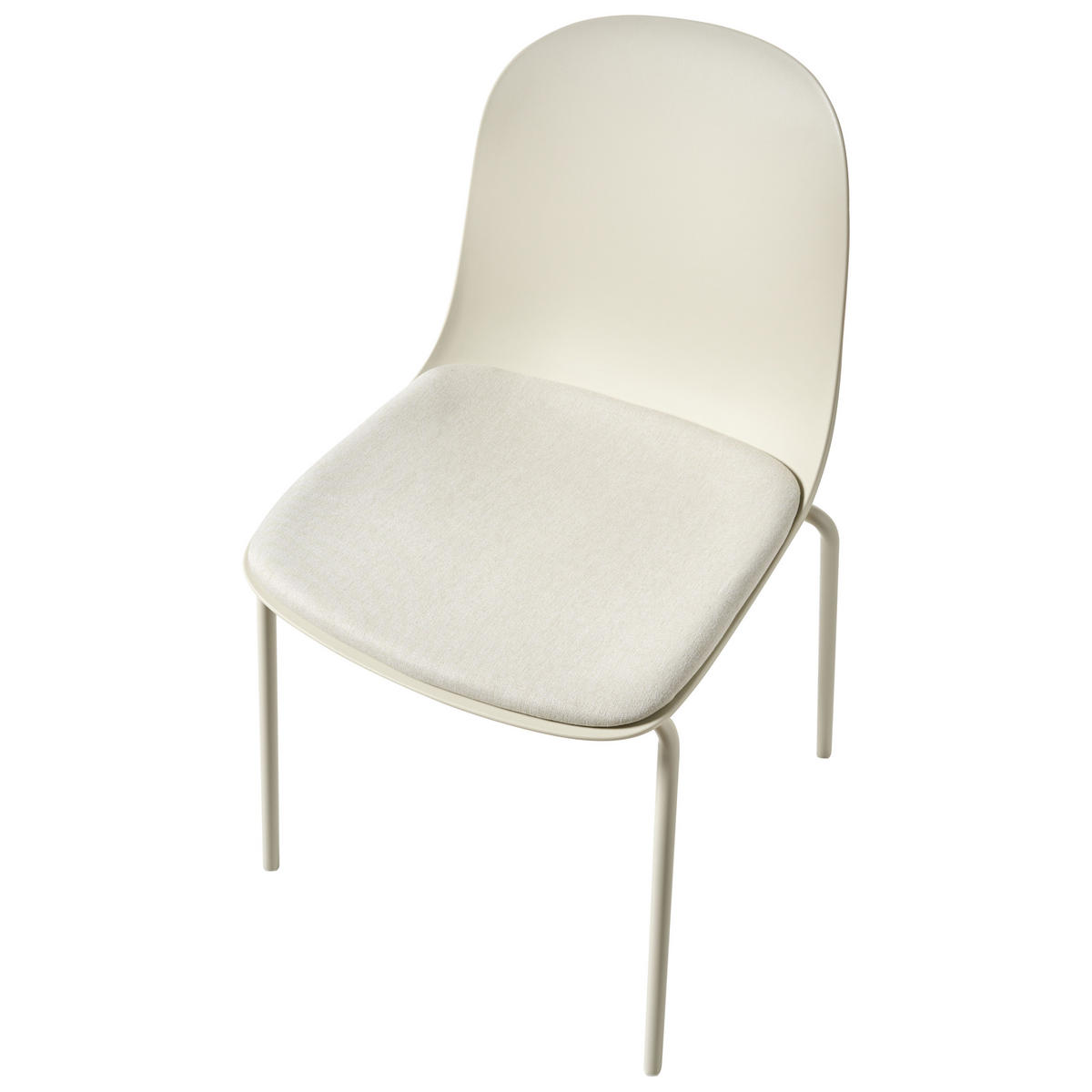 KONFERENZSTUHL 2er-Set Hellbeige Dorr - Beige, Kunststoff (50/85/54cm) - Beliani