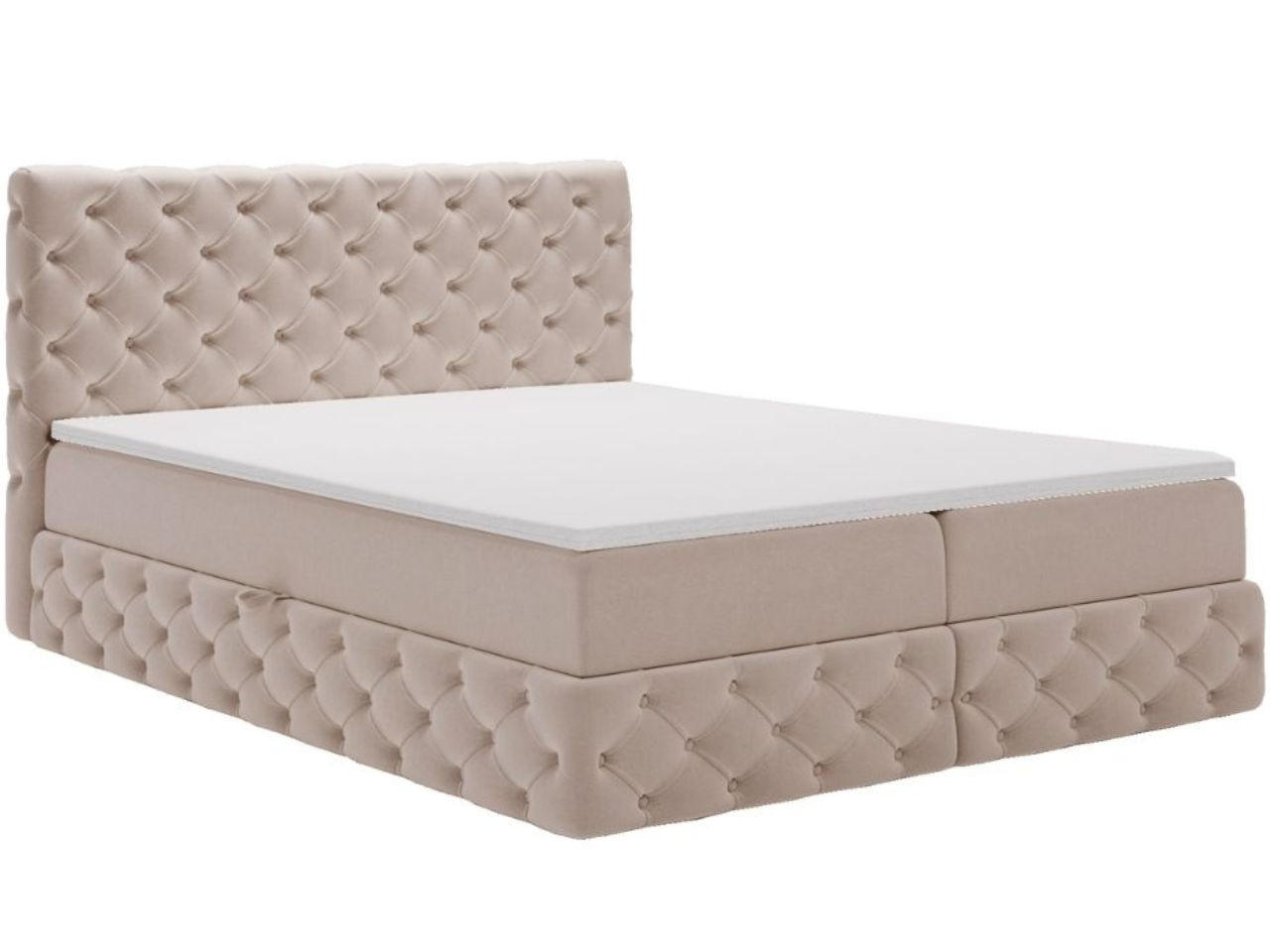 BOXBETT Canolo 140x200 Beige - Beige, Holz/Textil (140/200cm) - Graingold