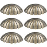 SCHRANKKNOPF 6er-Set - Orange, Metall (3.6/3/7.7cm)