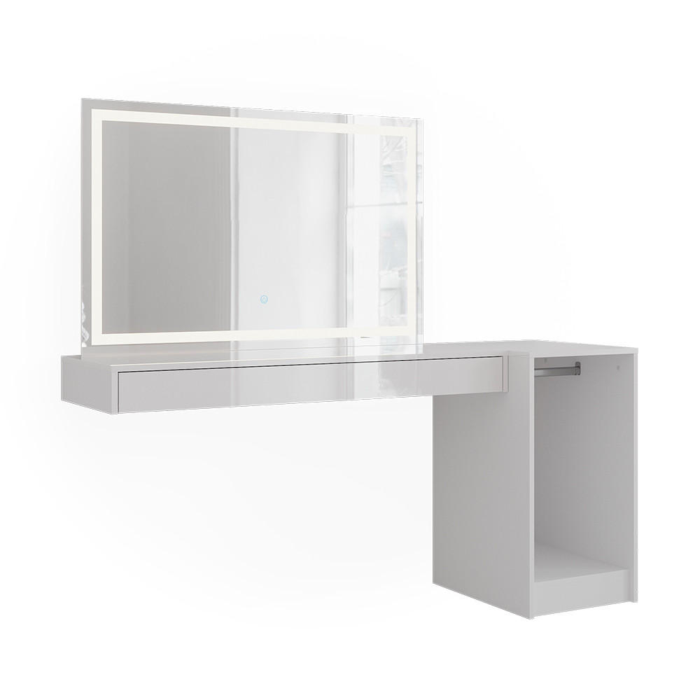 TOALETNÍ STOLEK Sherry Bílá - bílá, kompozitní dřevo (120/12/40.1cm) - Vicco